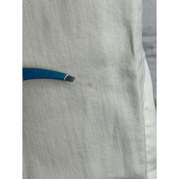 Red Engine Hotrod White Skinny Jeans Contrast Stitching Size 25 Made in USA - Picture 6 of 10